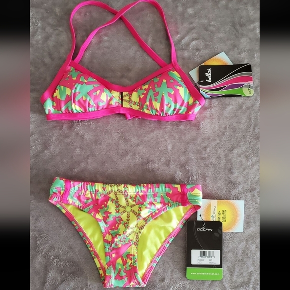 Pink and Yellow Dolfin Bikini - Picture 6 of 9